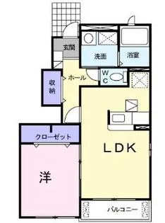 ヴェル ドミール【0101号室】の間取り