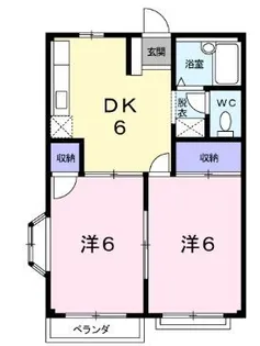 エルディム瀬戸B【0203号室】の間取り