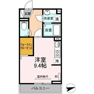 DーROOM新涯【0302号室】の間取り