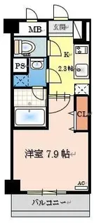 GRAND AVENUE 西桜【0506号室】の間取り