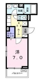 リオン B【0201号室】の間取り