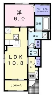 ハルレイ B【0101号室】の間取り