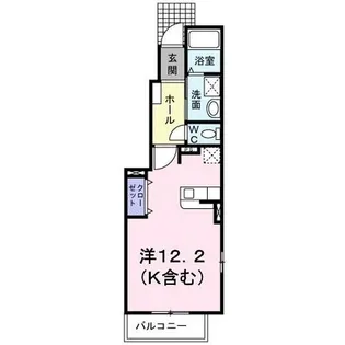 プロシャンドゥミールB【0101号室】の間取り