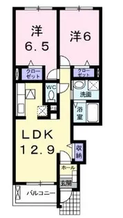 シャルマンフルール【103号室】の間取り