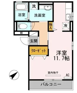 ドルチェ城南【0302号室】の間取り