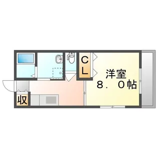 ディアス壱番館【201号室】の間取り