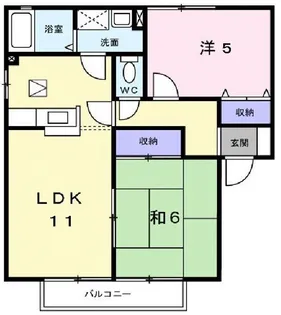 シーサイド西ノ浜C棟【101号室】の間取り