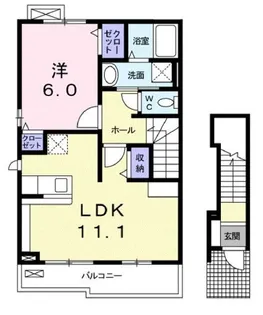 ベル アンジュ【0201号室】の間取り