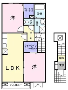 ベル オーブ メゾンC【203号室】の間取り