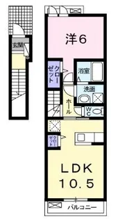 カプリ【0202号室】の間取り