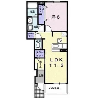 メゾン エスポワール【102号室】の間取り