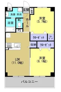 ポルポラ【303号室】の間取り