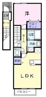 ステイブル備後B【0203号室】の間取り