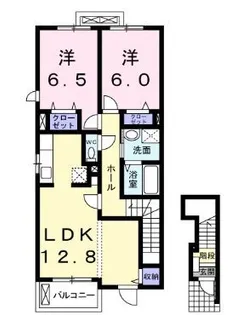 ドライアドA【0201号室】の間取り