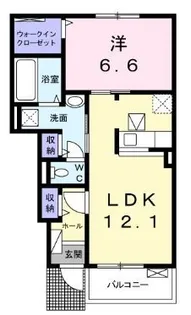 ブルーリバー本庄【0103号室】の間取り