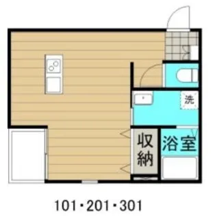 スリーズ霞町【0101号室】の間取り
