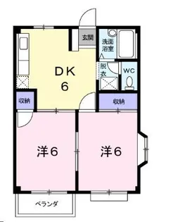 シャトレ仲【0201号室】の間取り