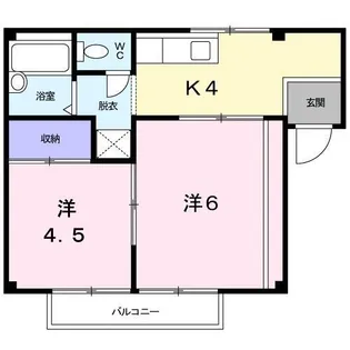 ファミールわかば【0201号室】の間取り