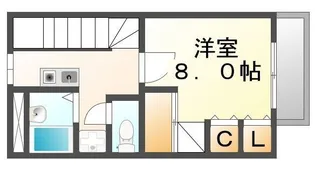 レオパレスパティオ【203号室】の間取り