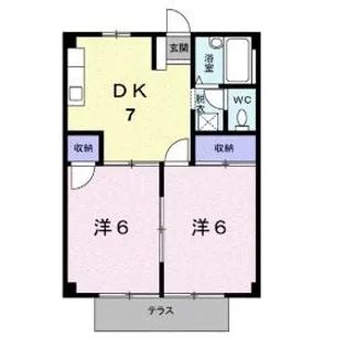 シティハイツ高橋A【0103号室】の間取り