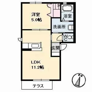 グランドメゾン引野北【0101号室】の間取り