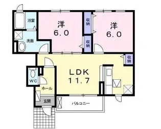 ネオ エスペランツァA【0102号室】の間取り