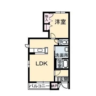 シャーメゾン神辺 B棟【0101号室】の間取り