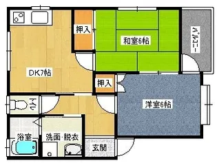 エトワール弓井A【201号室】の間取り