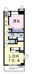 ベルフロンテ【301号室】の間取り