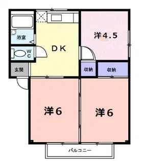 シティハイツ静風【202号室】の間取り