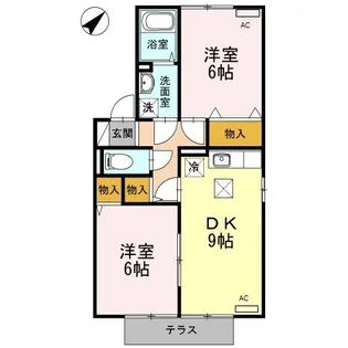メゾンドール B棟【0101号室】の間取り