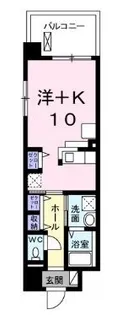 エヌフォレスト【203号室】の間取り