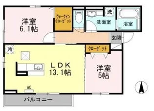 ARBOR【0101号室】の間取り