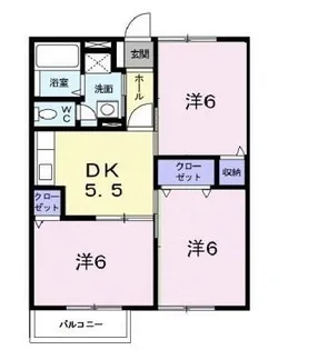 ジョイフルにしむらA【101号室】の間取り