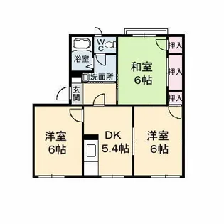 ハイライズ羽原【101号室】の間取り