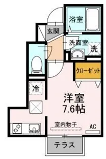 NAO A棟【0101号室】の間取り