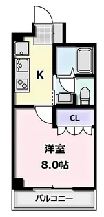 プラッツ Ⅰ【0203号室】の間取り