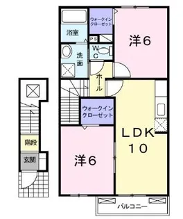 グリシーヌ【0204号室】の間取り