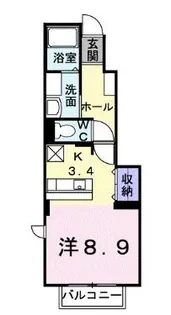 ヴァルムベルクB【0105号室】の間取り