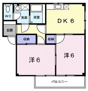 アンソレイエ【0302号室】の間取り