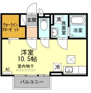 セジュール青山【0201号室】の間取り