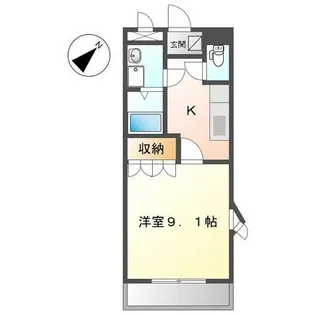 アルカディア明日香【0201号室】の間取り