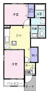 トラスト コート【0101号室】の間取り