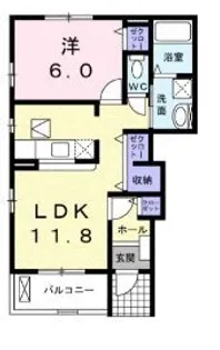 リヴィエール ロジュマン【0101号室】の間取り