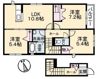 メゾン光【201号室】の間取り
