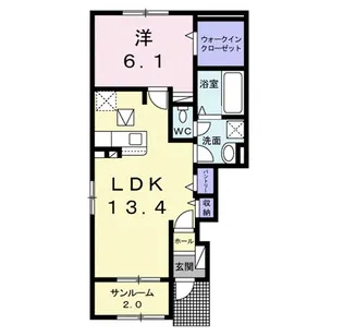 コンフォール【0101号室】の間取り