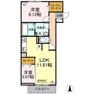 GTR手城【0306号室】の間取り