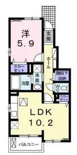 サニーヒルK【0103号室】の間取り