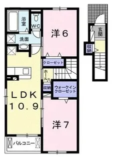 サンリット【0204号室】の間取り