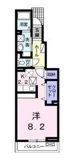 シャルム【0104号室】の間取り